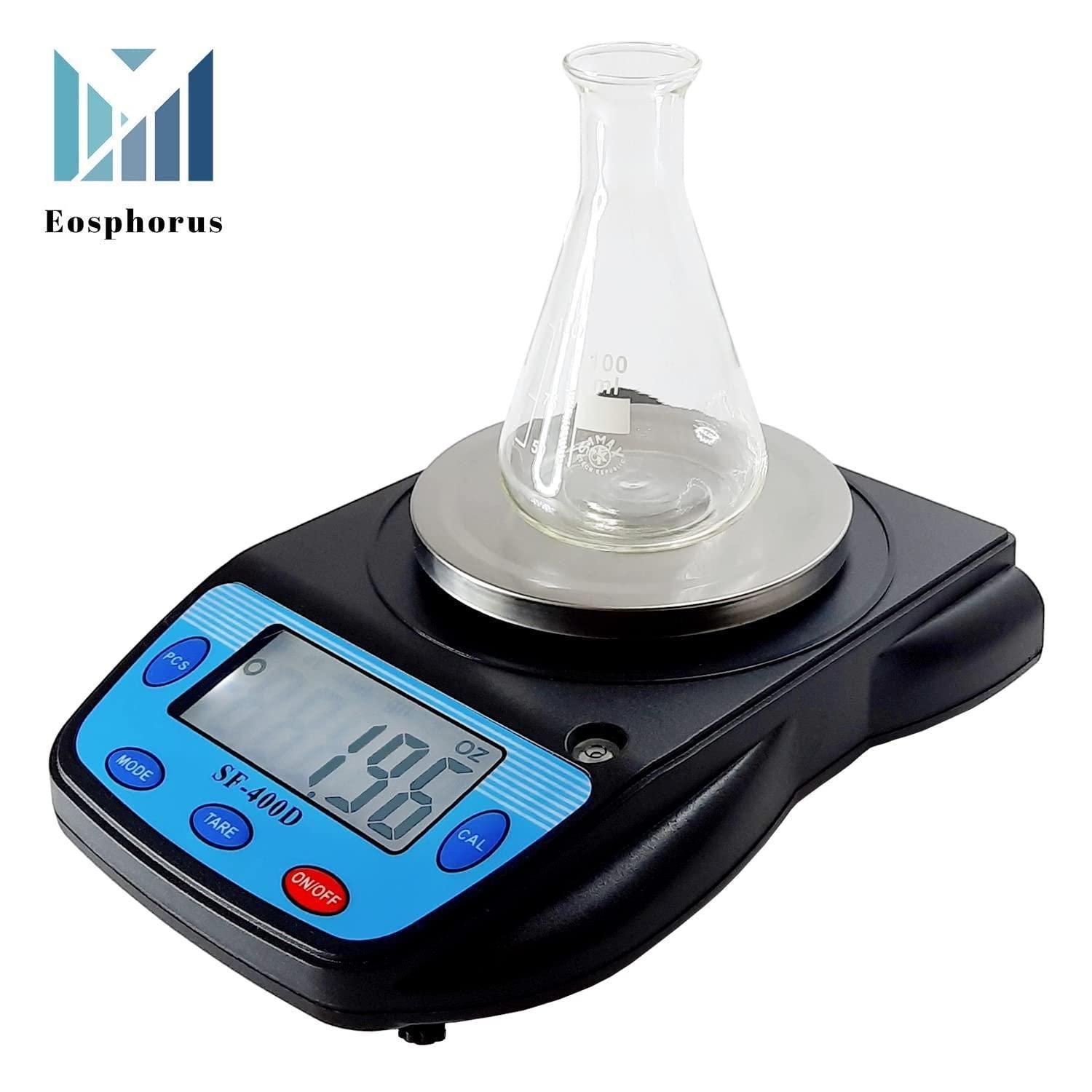 Ounce Carat and Gram Scale 0.01g Accuracy Electronic Scale Science Digital Scale Lab Balance LCD 600g Capacity USB Charger and AC DC Adapter Included - JM Variety Store